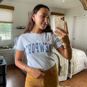 Brandy Melville Gray Newport T-Shirt